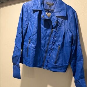 Rock & Republic Electric Blue Leather Jacket